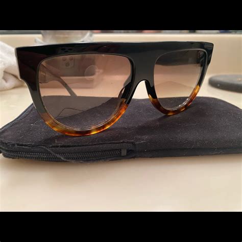 flat top sunglasses celine|authentic celine sunglasses.